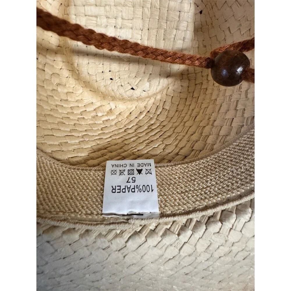Outlaw Western Cowboy Hat Unisex Brown Ombre Chin Cord